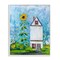 Stupell Industries Giant Sunflower & House Framed Giclee Wall Art Design by Estelle Grengs